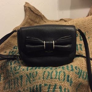 Kate Spade Rosewood Black Leather Cross Body Bag